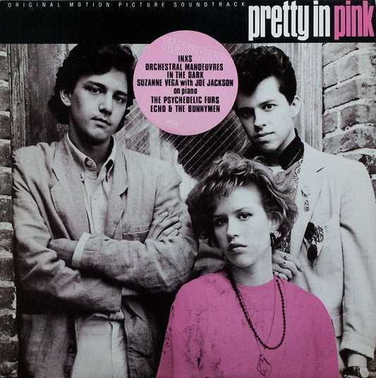 Image of Front Cover of LP - VG/VG - VARIOUS, Pretty In Pink (Original Motion Picture Soundtrack) (A&M Records; L 38535, Australia & New Zealand 1986, Original OZ/NZ pressing), Light hairlines. Sleeve has crease and a little ringwear. ,  - 3926316E