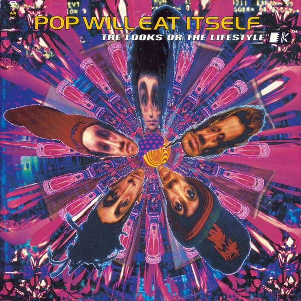 Image of Front Cover of LP - G+/G+ - POP WILL EAT ITSELF, The Looks Or The Lifestyle? (RCA; 74321 10265 1, UK & Europe 1992, Inner & Merch Insert), Light scratches & hairlines, edge wear, one corner torn & split,  - 3946245S