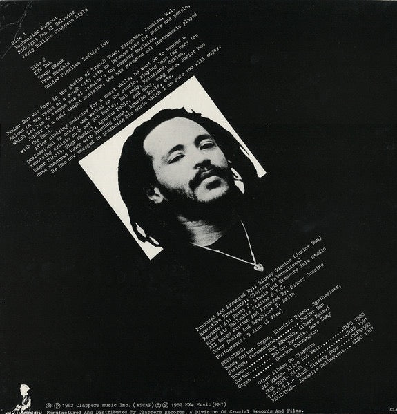Image of Back Cover of LP - VG/VG - JUNIOR DAN, KTW Dub (Clappers Records; CLPS-1984, US 1982), Light marks on the B side look worse than they are, does not affect play. Sleeve is signed by the artist,  - 3946351S