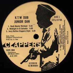Image of Label Cover of LP - VG/VG - JUNIOR DAN, KTW Dub (Clappers Records; CLPS-1984, US 1982), Light marks on the B side look worse than they are, does not affect play. Sleeve is signed by the artist,  - 3946351S