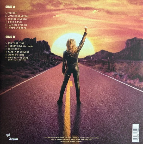 Image of Back Cover of LP - EX/EX - SUZI QUATRO, Freedom (Chrysalis; CRV2315, Europe 2026, Inner), Signed,  - 3946285S