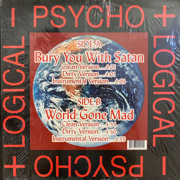 Image of Back Cover of 12" - VG/G+ - NECRO, Bury You With Satan / World Gone Mad (Psycho+Logical-Records; PLR-0009, US 2001, Picture Sleeve), ,  - 3916377C