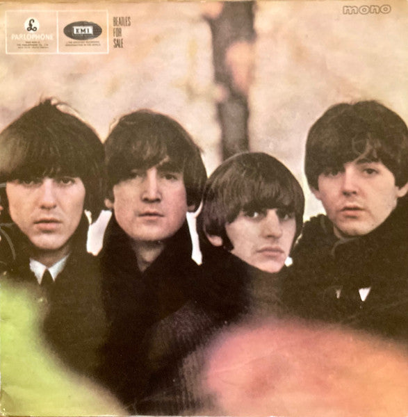 Image of Front Cover of LP - VG/G - THE BEATLES, Beatles For Sale (Parlophone Black & Yellow Labels Without Period For B5; PMC 1240, UK 1964, Laminated Unipak Gatefold, Mono, MT Tax Code), Fair few light marks and hairlines, Wear at sleeve spine,  - 3916343C