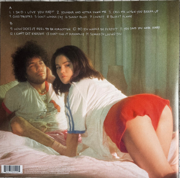 Image of Back Cover of LP - VG+/VG+ - SELENA GOMEZ & BENNY BLANCO, I Said I Love You First (Interscope Records; 00602475694205, Worldwide 2025, Gatefold, Black Inner, Red Vinyl), ,  - 3946369S