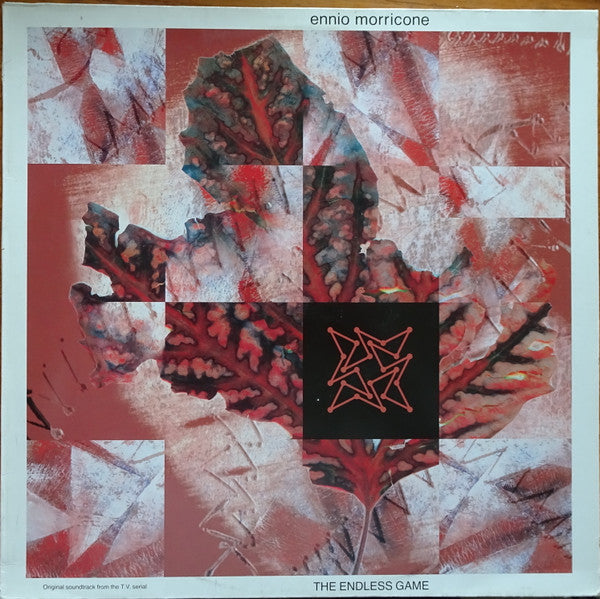 Image of Front Cover of LP - VG/VG - ENNIO MORRICONE, The Endless Game (Original Soundtrack From The T.V. Serial) (Virgin; 210245, Europe 1989), A few light hairlines. Small patch of back sleeve torn off in top right.,  - 3926332E