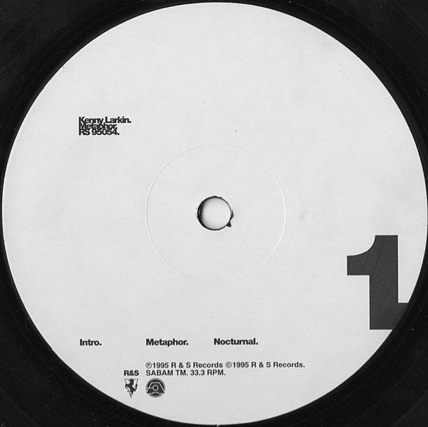 Image of Label Cover of 2xLP - VG/VG - KENNY LARKIN, Metaphor (R & S Records  ; RS 95054, Belgium 1995, No Inners), Still in shrink, old shop sticker on sleeve. Disc is essentially VG+ with some unfeelable lines on discs.,  - 3946322S