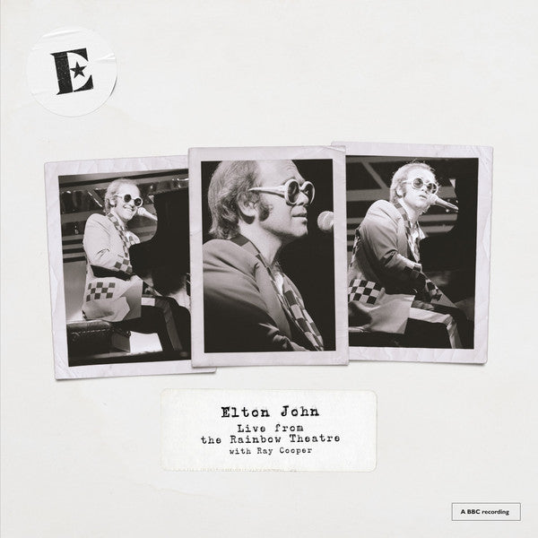 Image of Front Cover of LP - VG+/VG+ - ELTON JOHN WITH RAY COOPER, Live From The Rainbow Theatre (Rocket Entertainment; 756 049-1, Worldwide 2025, Textured Sleeve, Record Store Day), Corner crease.,  - 3926363E