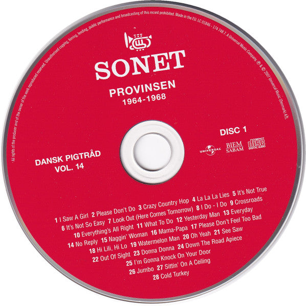 Image of Label Cover of 2xCD - VG+/VG+ - VARIOUS, Provinsen Og "Klar I Studiet" 1964-1968 (Universal; UMD 174 749 1, Denmark 2007), ,  - 3956226S