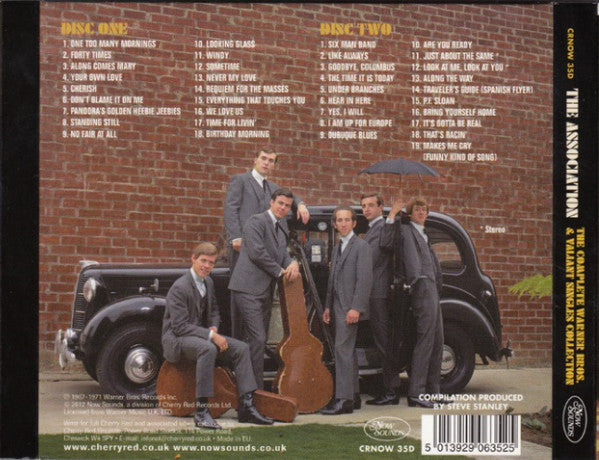 Image of Back Cover of CD -  - THE ASSOCIATION, The Complete Warner Bros. & Valiant Singles Collection (Now Sounds; CRNOW 35D, UK 2012), ,  - 3956228S