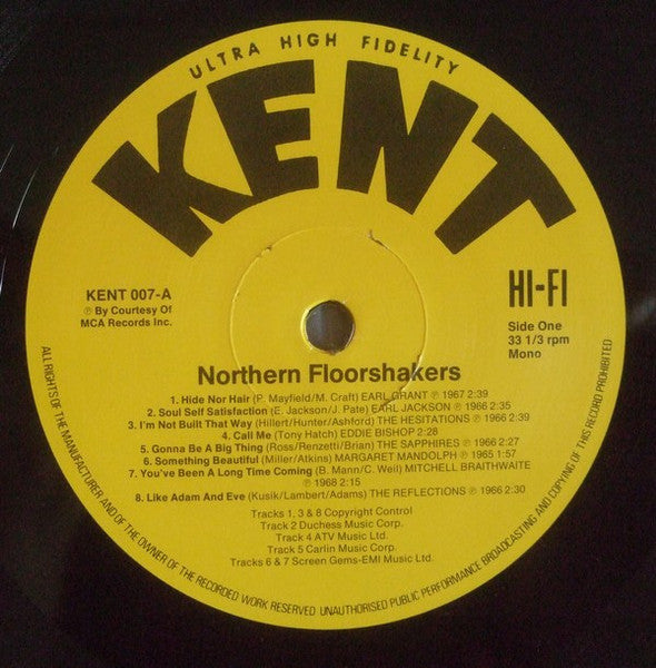 Image of Label Cover of LP - VG/VG - VARIOUS, Floorshakers (Kent Records; KENT 007, UK 1983), ,  - 3926374E