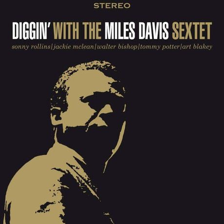 Image of Front Cover of LP - G+/VG - THE MILES DAVIS SEXTET, Diggin' With The Miles Davis Sextet (DOL; DOL726H, Europe 2015 Reissue, 180g), Circular mark / scuff at end of side one. Sleeve has some creasing / damage along opening, wear at corners,  - 3916454C