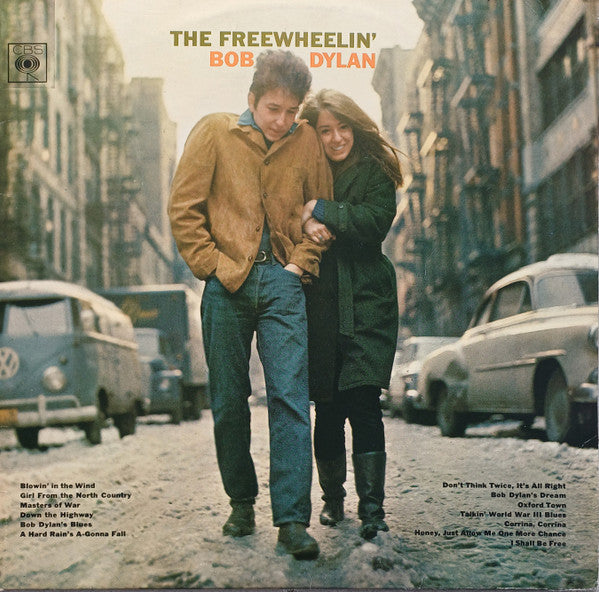 Image of Front Cover of LP - VG/VG+ - BOB DYLAN, The Freewheelin' Bob Dylan (CBS Sunburst Labels; S BPG 62193, UK 1970s Reissue), Lightly worn sleeve, Clean and glossy disc ,  - 3916465C
