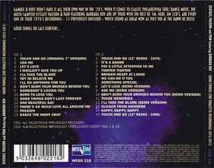 Image of Back Cover of 2xCD - VG+/VG+ - ECSTASY, PASSION AND PAIN FEATURING BARBARA ROY, Good Things (The Roulette Recordings 1973- 1977) (Westside; WESD 218, UK 1999, Jewel Case, Booklet), ,  - 3916417C