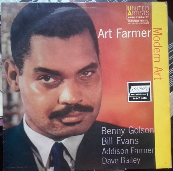 Image of Front Cover of LP - VG/VG - ART FARMER, Modern Art (London Records; SAH-T 6028, UK 1960, Laminated Flipback Sleeve), Some staining and creases to sleeve. Only a few light marks to vinyl.,  - 3916499C