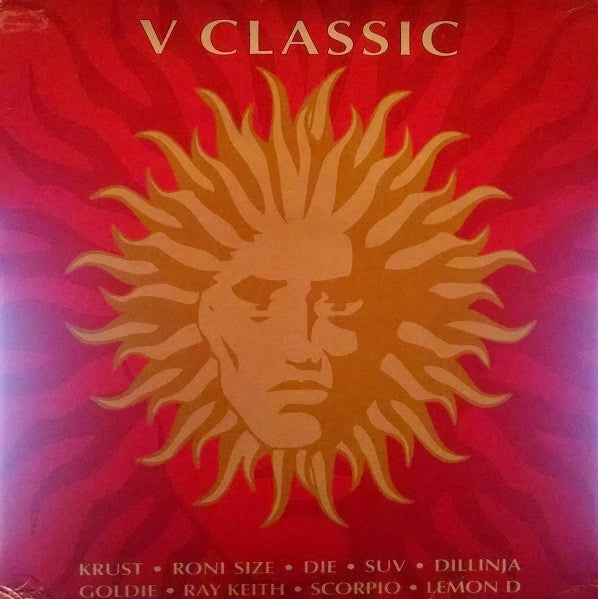 Image of Front Cover of 5xLP - VG/VG+ - VARIOUS, V Classic (V Recordings; VELP 01R, UK 2000 Reissue), Records are in excellent condition, A DJ Krust   MaintainB Roni Size   It's JazzyC Goldie   The Calling (Remix)D DJ Die & Suv   War & PeaceE Dillinjah   Unexplored TerrainF Scorpio  Li LiG Roni Size   Only A DreamH DJ Die   On TimeI Ray Keith   The ReckoningJ1 Lemon D   Change (Remix)J2 DJ Krust   Blaze Dis One - 3946427S