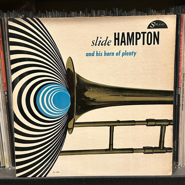 Image of Front Cover of LP - VG/G - SLIDE HAMPTON, And His Horn Of Plenty (Strand; SL 1006, US 1961, Pasteback Sleeve, Mono), Record has a dull sheen and a fair few marks - plays with surface noise!,  - 3916501C