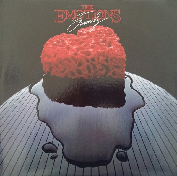 Image of Front Cover of LP - VG/G+ - THE EMOTIONS, Sincerely (Red Label; RLLP-001-1, US 1984), Sleeve is still in shrink but has some creases. Disc has some streaky superficial marks.,  - 3916503C