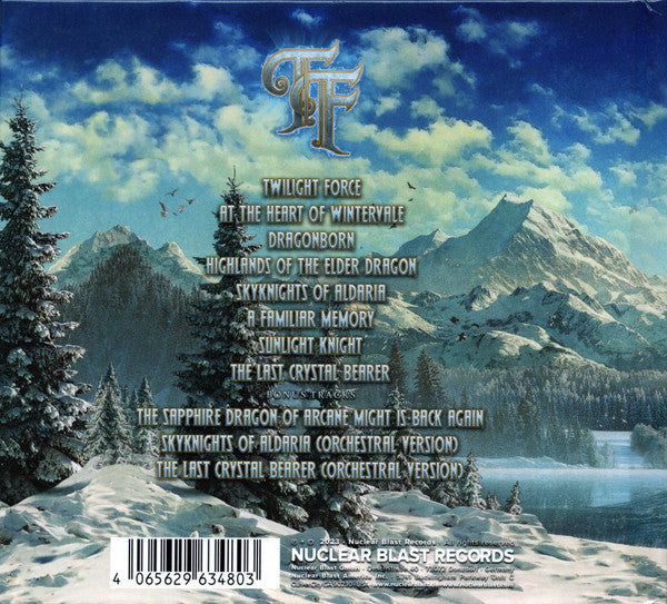 Image of Back Cover of CD - VG+/VG+ - TWILIGHT FORCE, At The Heart Of Wintervale (Nuclear Blast Records; NBR 63480, USA & Europe 2023, Book Sleeve), ,  - 3936210E