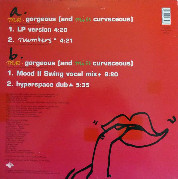 Image of Back Cover of 12" - VG/G+ - SMOKE CITY, Mr. Gorgeous (And Miss Curvaceous) (Jive; JIVE T 425, UK & Europe 1997, Picture Sleeve), scuffs and marks - minor,  - 3946463S