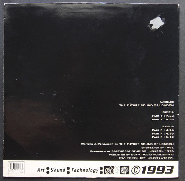 Image of Back Cover of 12" - VG/VG - THE FUTURE SOUND OF LONDON, Cascade (Virgin; VST1478, UK 1993, Picture Sleeve), ,  - 3916518C
