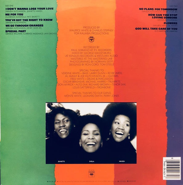 Image of Back Cover of LP - VG/VG - THE EMOTIONS, Flowers (Columbia; PC 34163, US 1976), ,  - 3916530C