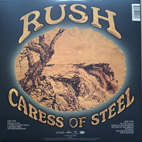Image of Back Cover of LP - EX/EX - RUSH, Caress Of Steel (Mercury; 4711570, Europe 2000s Reissue, Gatefold), Opened Instore, Still In Shrinkwrap,  - 4046011S