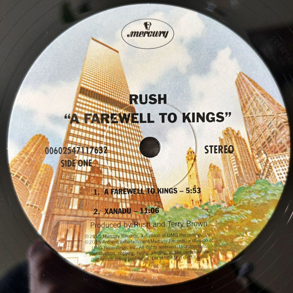Image of Label Cover of LP - EX/EX - RUSH, A Farewell To Kings (Mercury; 00602547117632, Europe 2025 Reissue, Gatefold, Insert), Opened Instore, Still In Shrinkwrap,  - 4046013S