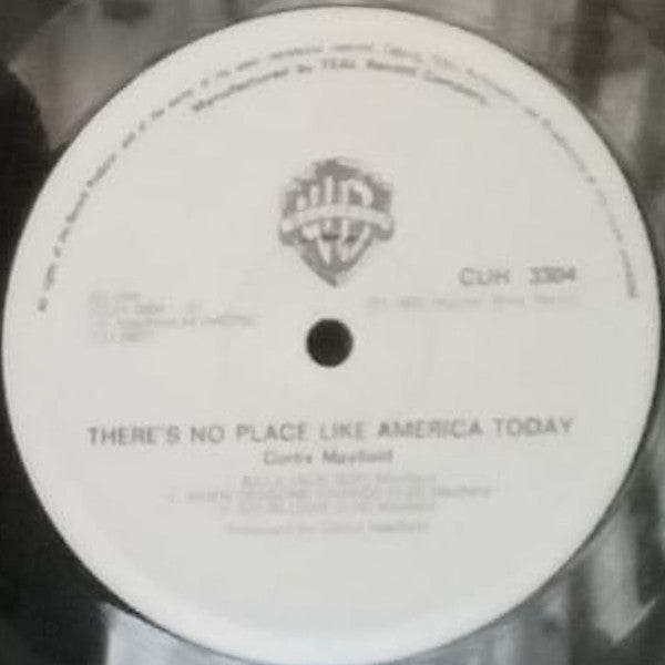 Image of Label Cover of LP - VG/VG+ - CURTIS MAYFIELD, (There's No Place Like) America Today (Warner Bros. Records; CUH 3304, Rhodesia 1975), Sleeve has discolouration, name written on back.,  - 4026001E
