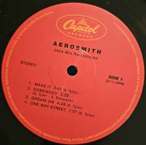 Image of Label Cover of LP - VG+/VG+ - AEROSMITH, Aerosmith (UMe; 00602465852424, Europe 2026 Reissue, 180 Gram Vinyl), Still In Opened Shrinkwrap With Hype Sticker,  - 4046018S