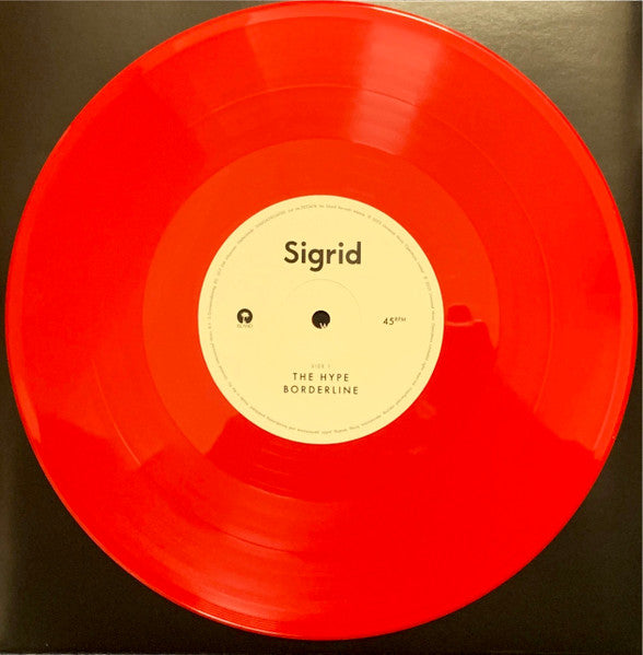 Image of Label Cover of 10" EP - EX/EX - SIGRID, The Hype (Island Records; 5853474, Europe 2023, Inner, Red Vinyl), Opened Instore, Still In Shrinkwrap,  - 4046020S