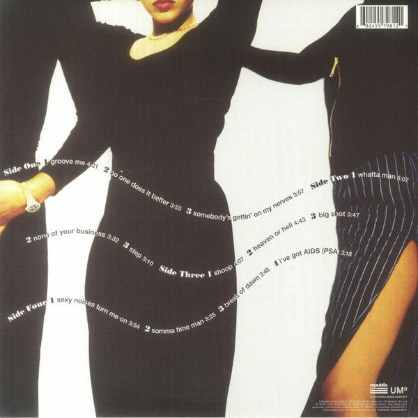 Image of Back Cover of 2xLP - EX/EX - SALT-N-PEPA, Very Necessary (Republic Records; 5579812, Europe 2023 Reissue, 2 Inners, 30th Anniversary), Opened Instore, Still In Stickered Shrinkwrap,  - 4046021S