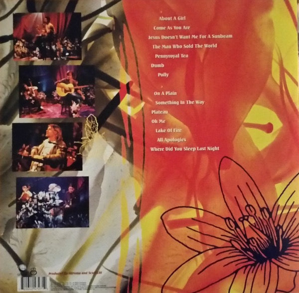 Image of Back Cover of LP - EX/VG+ - NIRVANA, MTV Unplugged In New York (Geffen Records; 0720642472712, Europe Reissue, Inner, MPO 26), Still In Opened Shrinkwrap,  - 3916559C