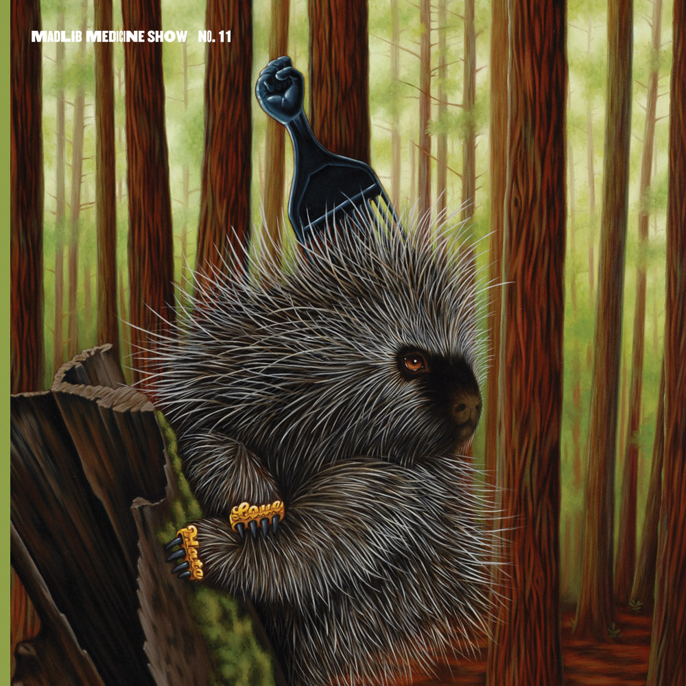 Image of Front Cover of 2xLP - NEW/NEW - MADLIB, Low Budget High Fi Music (Madlib Invazion; MMS011LP, UK 2026 Reissue, Indie Exclusive Black Vinyl), , In 2010, Madlib launched an ambitious series of releases known as the Madlib Medicine Show, which allowed the prolific producer to release new material ona monthly basis. The series touched on all the genres Madlib digs, and that s just about any genre you can consider from Jazz to Rock, Soul to Disco, myriadAfrican musics, Brazilian and Reggae. On the 11th