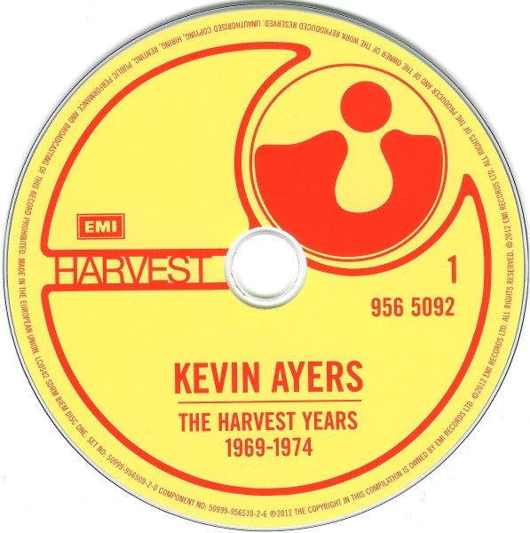Image of Label Cover of 5xCD - VG+/EX - KEVIN AYERS, The Harvest Years 1969~1974 (Harvest; 956 5092, UK & Europe 2012), ,  - 4056040S