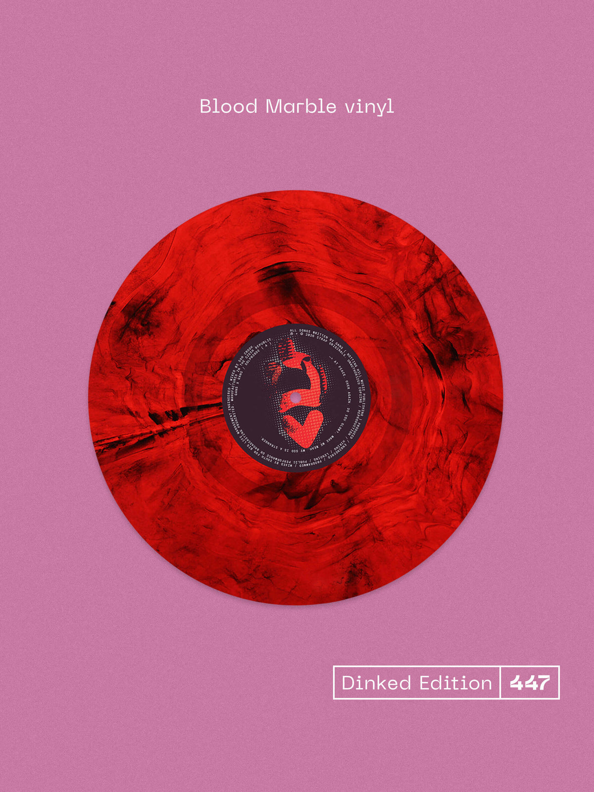 Image of Label Cover of LP - NEW/NEW - GANS, GANS - Dinked Edition (Strap Originals; SOLP028DE, UK 2027, Poster, Dinked Edition 447, Blood Marble vinyl, alternative artwork, A2 poster, Limited numbered pressing of 500), , Dinked Edition 447 of GANS’ self-titled second album. Produced by Youth, the record pushes the West Midlands duo further into electronic music while retaining their noisy, experimental approach. Exclusive Blood Marble vinyl with alternative sleeve, inner and labels, A2 poster and a limited