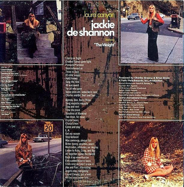Image of Back Cover of LP - VG/VG - JACKIE DESHANNON, Laurel Canyon (Imperial; LP-12415, US 1968, Gatefold, Research Craft Press), ,  - 4016060C
