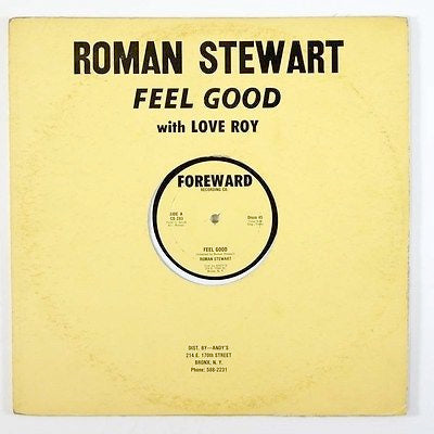 Image of Front Cover of 12" - VG/VG+ - ROMAN STEWART, Feel Good (Foreward Recording Co.; CS-283, US 	, Company Sleeve), ,  - 4016088C