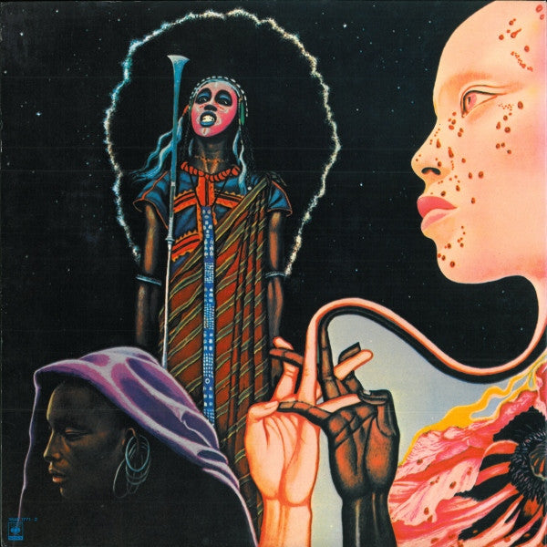 Image of Back Cover of 2xLP - VG+/VG+ - MILES DAVIS, Bitches Brew (CBS/Sony; 36AP 1771~2, Japan 1979, Gatefold, Missing the inserts, with OBI), ,  - 4026125E