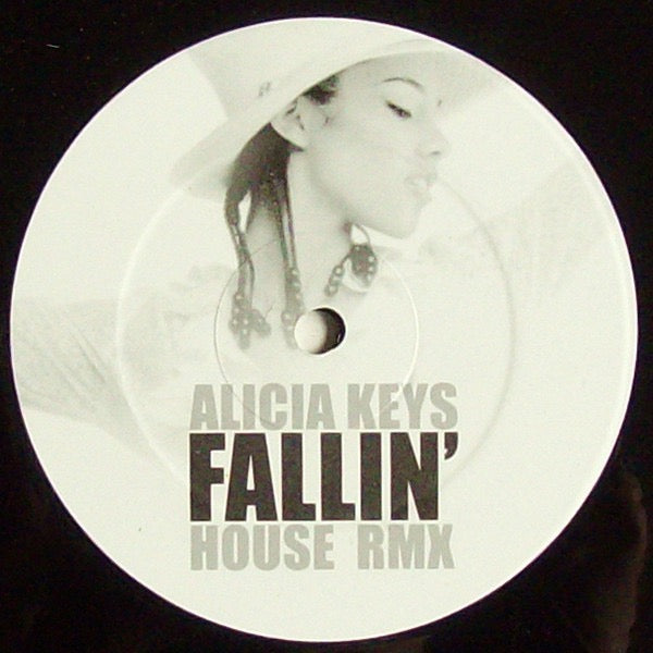 Image of Front Cover of 12" - /G+ - ALICIA KEYS, Fallin' (House Rmx) (Not On Label (Alicia Keys); FALLIN 001,  2003, Unofficial Release, Single Sided), Marks and scuffs on disc and label.,  - 4016081C