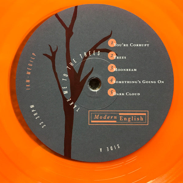Image of Label Cover of LP - VG+/EX - MODERN ENGLISH, Take Me To The Trees (; IKM-ME01LP, Europe 2016, Inner, Orange Vinyl), ,  - 3926449E