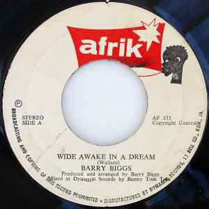 Image of Front Cover of 7" - /VG+ - BARRY BIGGS, Wide Awake In A Dream (Afrik; AF 133, Jamaica 1981), Lightest of marks.,  - 4026096E
