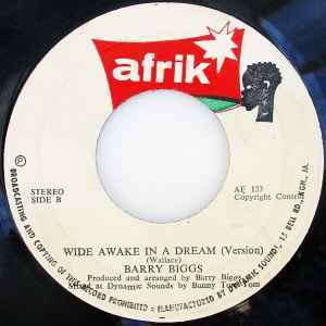 Image of Back Cover of 7" - /VG+ - BARRY BIGGS, Wide Awake In A Dream (Afrik; AF 133, Jamaica 1981), Lightest of marks.,  - 4026096E