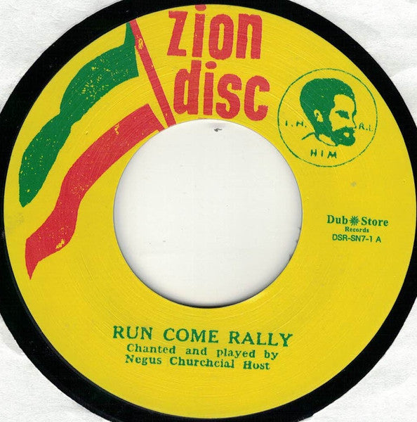 Image of Front Cover of 7" - /EX - SONS OF NEGUS CHURCHICAL HOST, Run Come Rally / All Ye Saints (Zion Disc; none, Japan 2016 Reissue), ,  - 4026101E