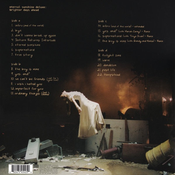 Image of Back Cover of 2xLP - VG+/EX - ARIANA GRANDE, Eternal Sunshine Deluxe: Brighter Days Ahead (Republic Records; 00602475454250, Europe 2025, Gatefold, Booklet, Deluxe Edition, Turquoise Marble, Alternate Cover), ,  - 4046089S