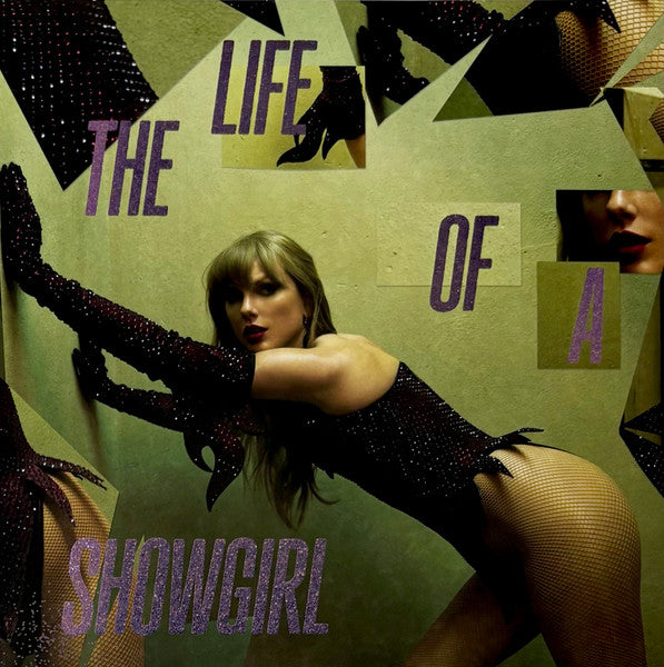 Image of Front Cover of LP - EX/EX - TAYLOR SWIFT, The Life Of A Showgirl (Republic Records ; 00602478225284, USA & Europe 2025, Double Gatefold, Shiny Bug Edition, Violet With Black And Gold Marbling And Gold Glitter Vinyl), ,  - 4046092S