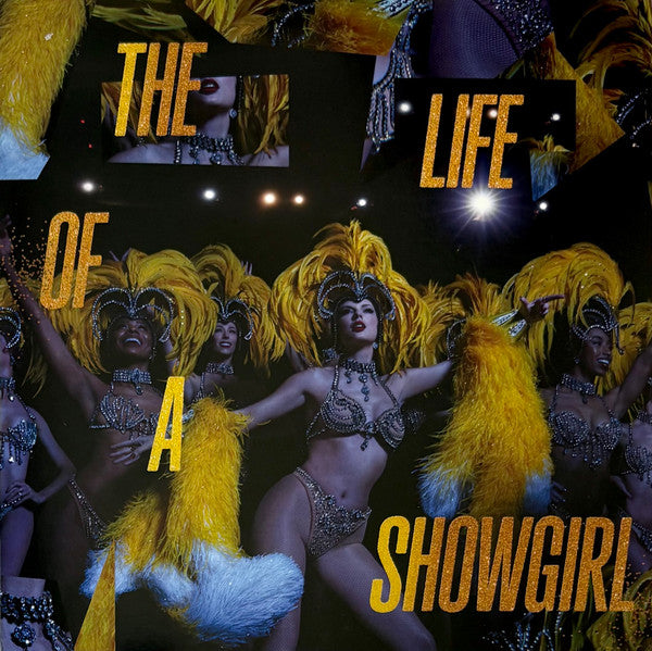 Image of Front Cover of LP - VG+/EX - TAYLOR SWIFT, The Life Of A Showgirl (Republic Records; 00602478225307, USA & Europe 2025, Limited Edition, Golden Yellow Metallic With Orange And Red Splatter [Lovely Bouquet Golden], Baby, That's Show Business Edition), ,  - 4046093S