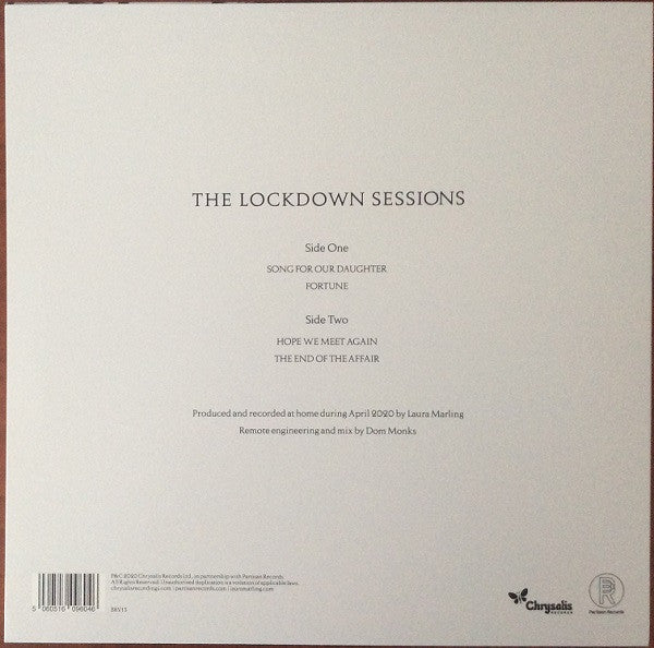 Image of Back Cover of 10" EP - EX/EX - LAURA MARLING, The Lockdown Sessions (Chrysalis ; BRV13, UK 2020, Picture Sleeve), ,  - 3926429E