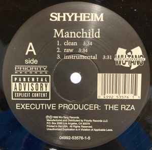 Image of Front Cover of 12" - /VG - SHYHEIM, Manchild / Furious Anger (Wu-Tang Records; 04992-53576-1-5, US 1999), ,  - 4026105E
