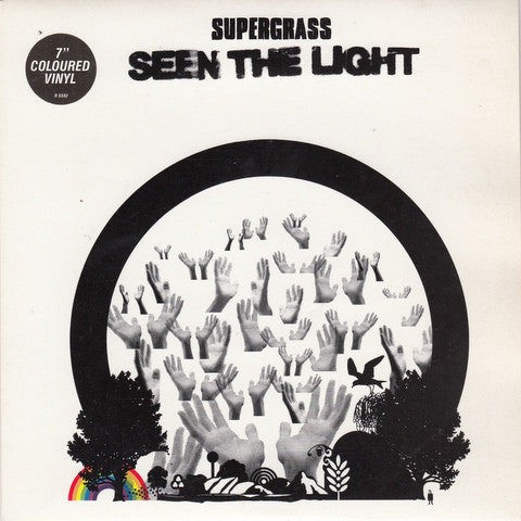 Image of Front Cover of 7" - VG/VG+ - SUPERGRASS, Seen The Light (Parlophone; R 6592, UK 2003, Hype Stickered Sleeve, Grey Marbled Vinyl), ,  - 4016134C