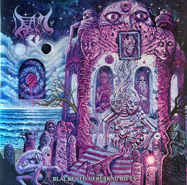 Image of Front Cover of LP - EX/EX - DEAD AND DRIPPING, Blackened Cerebral Rifts (Transcending Obscurity Records; TOR 169, UK, Europe & US 2023, Gatefold With Spot Varnish, Limited Edition, Numbered, Pink Merge With Blue Splatter), No. 58/100,   - 4046099S